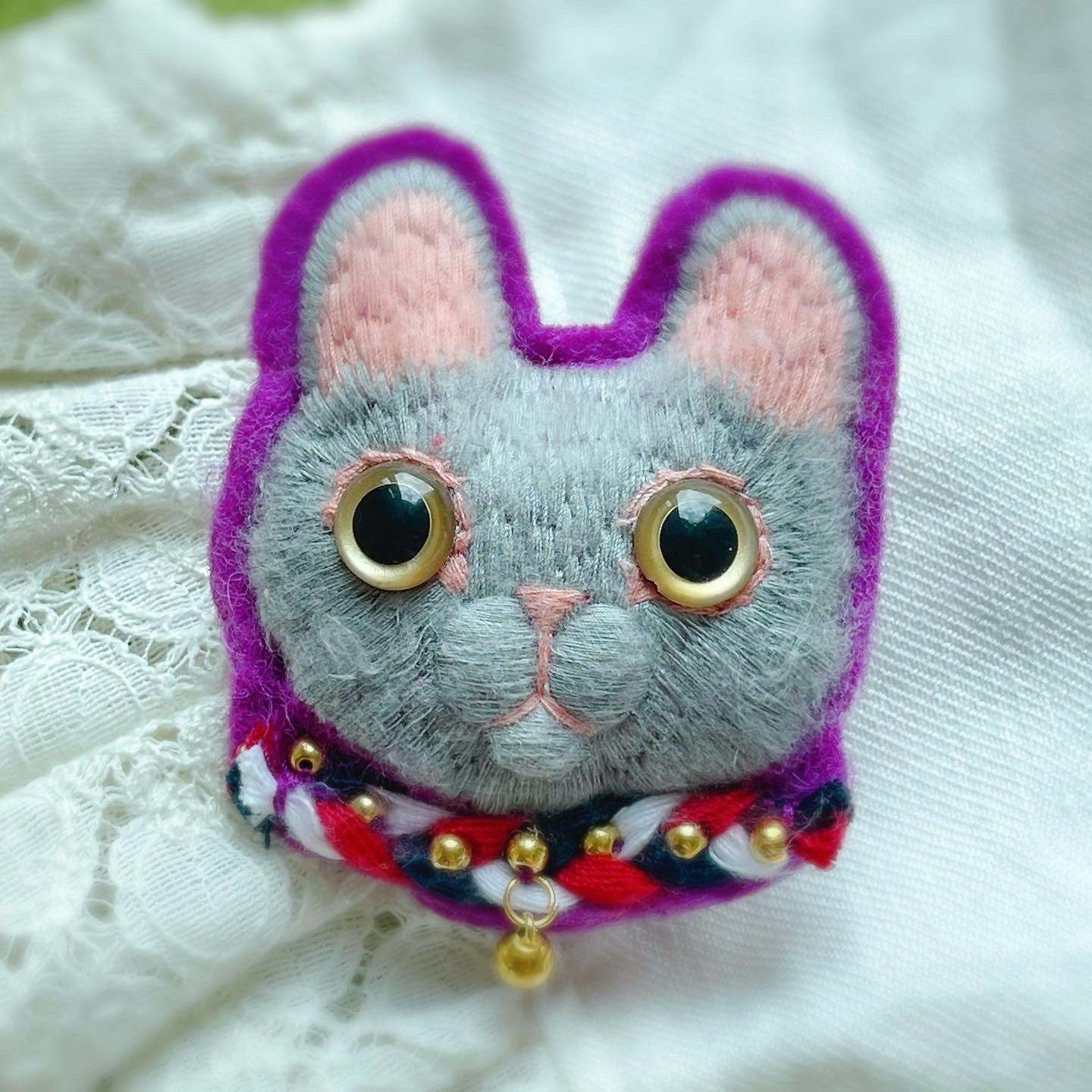 Sister Grey Handmade Yarn Brooch