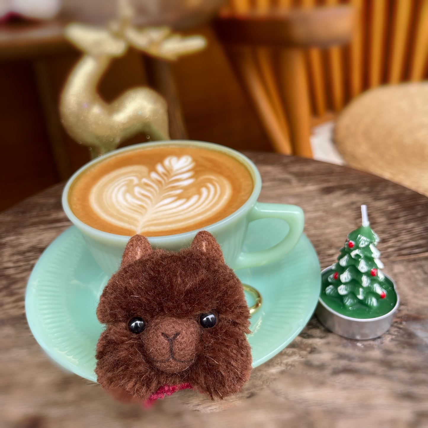 Alpaca head handmade accessory
