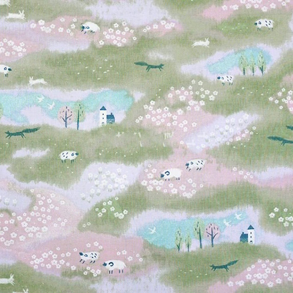 Spring Grassland Half Opening 3/4 Sleeves Shirt