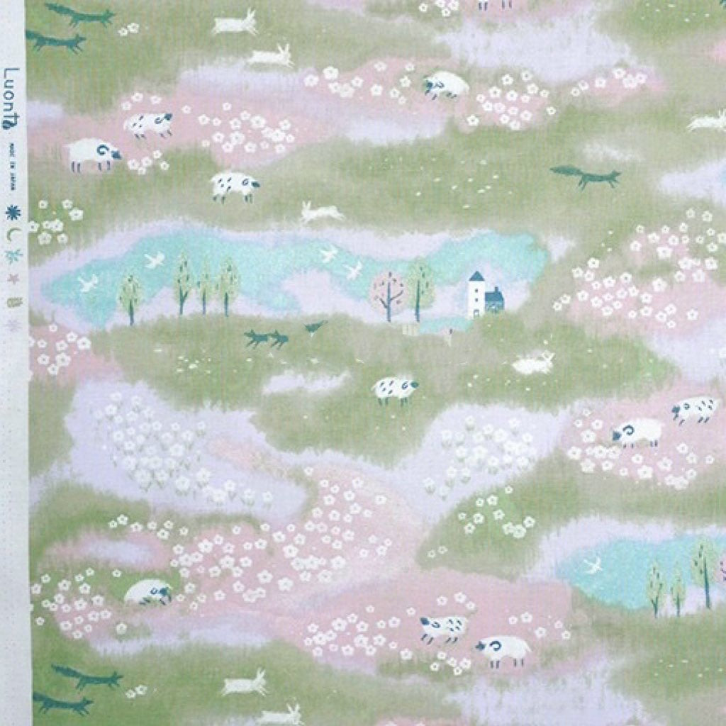 Spring Slope And Sheep Loose Fit Dress