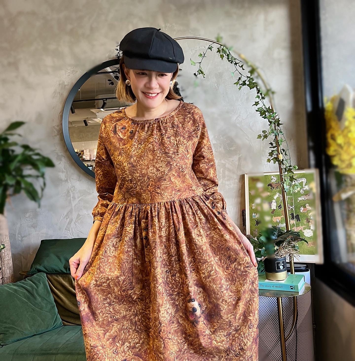 Curly Poodle Loose Fit Dress