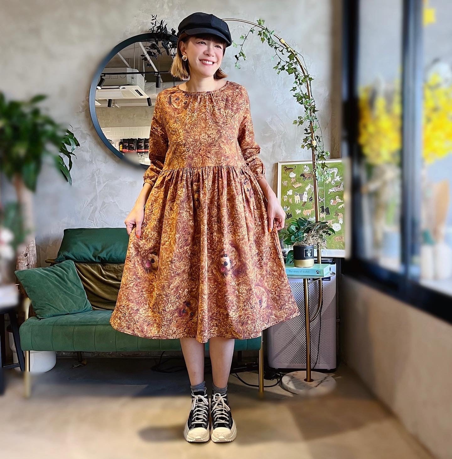 Curly Poodle Loose Fit Dress