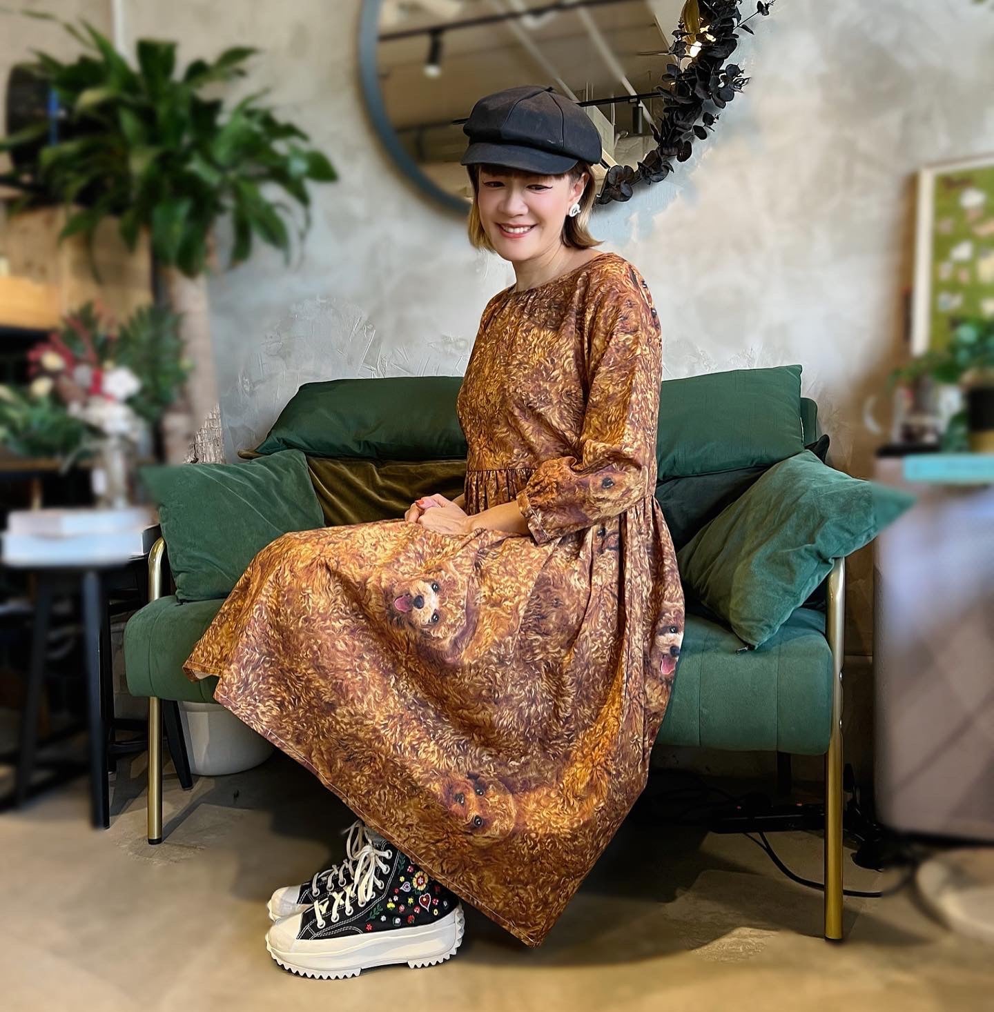 Curly Poodle Loose Fit Dress
