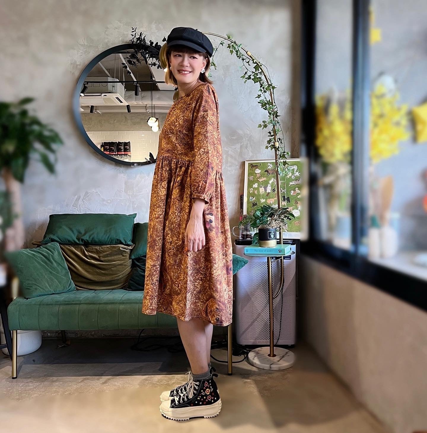 Curly Poodle Loose Fit Dress