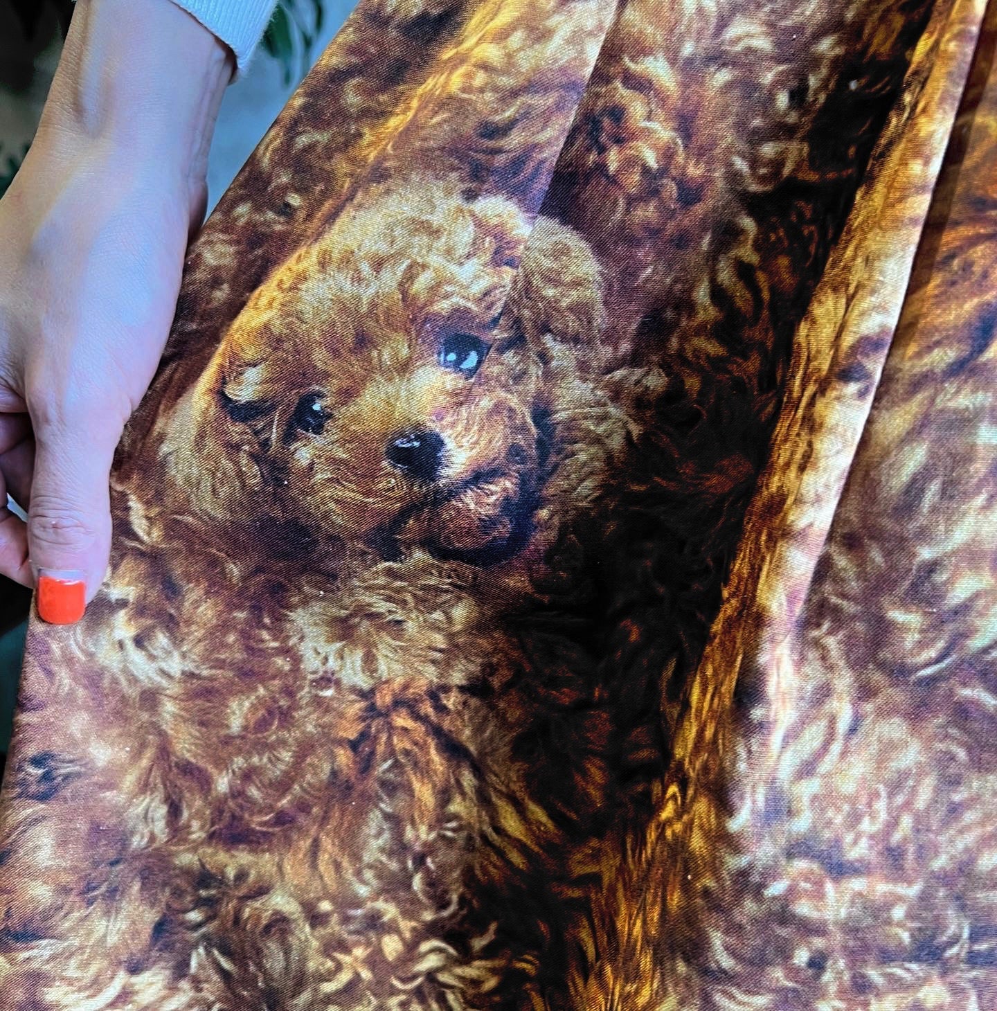 Curly Poodle Loose Fit Dress