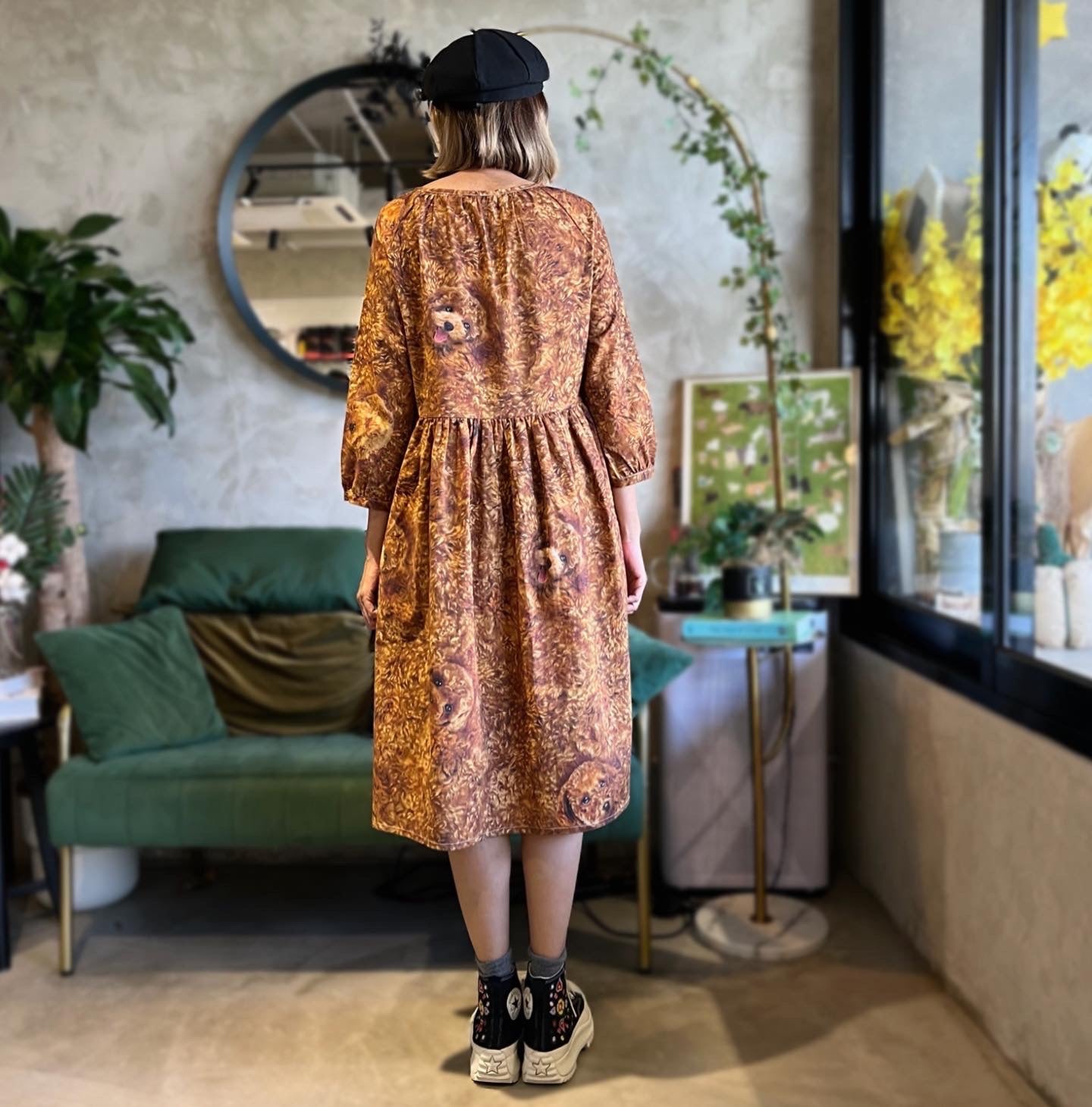 Curly Poodle Loose Fit Dress
