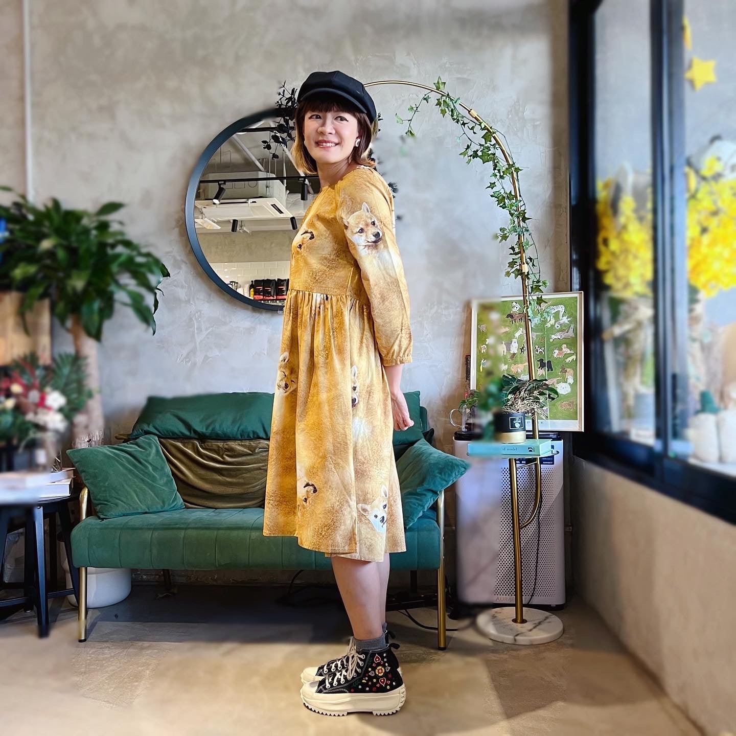Happy Shiba Loose Fit Dress