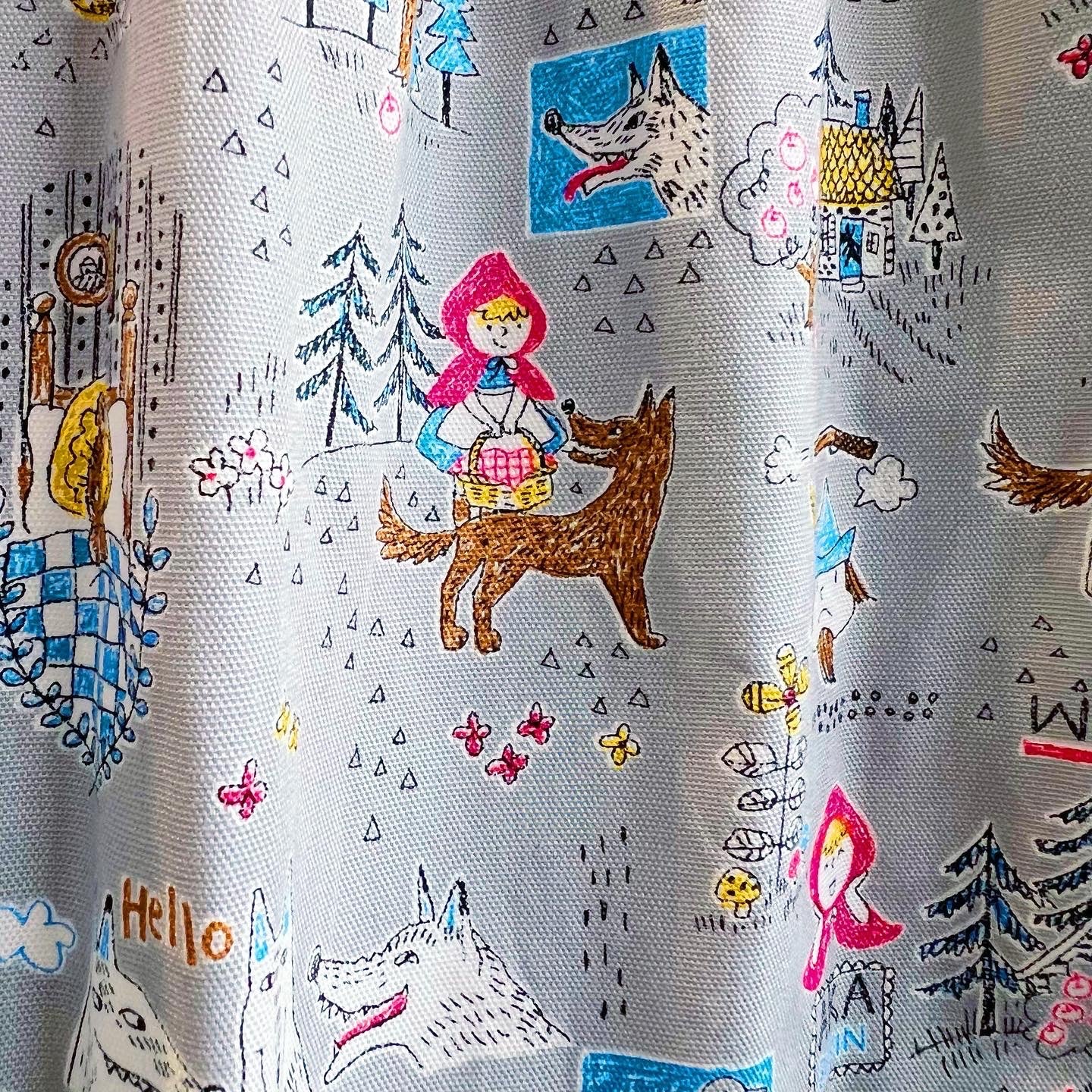 Little Red Hood And Wolf Midi Skirt