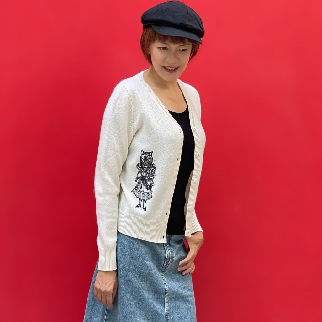 Rabbit Cat Cardigan (100% wool)