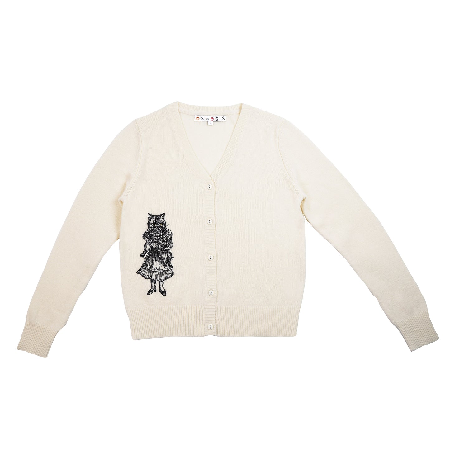 Rabbit Cat Cardigan (100% wool)