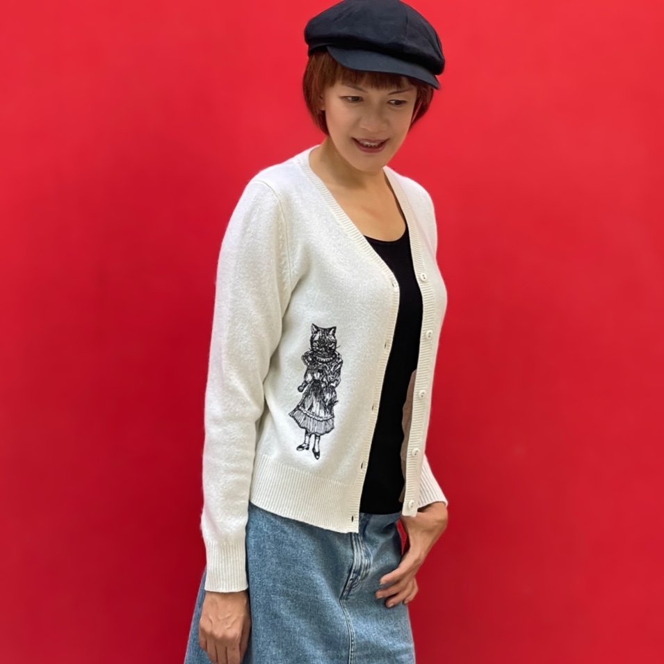 Rabbit Cat Cardigan (100% cotton)