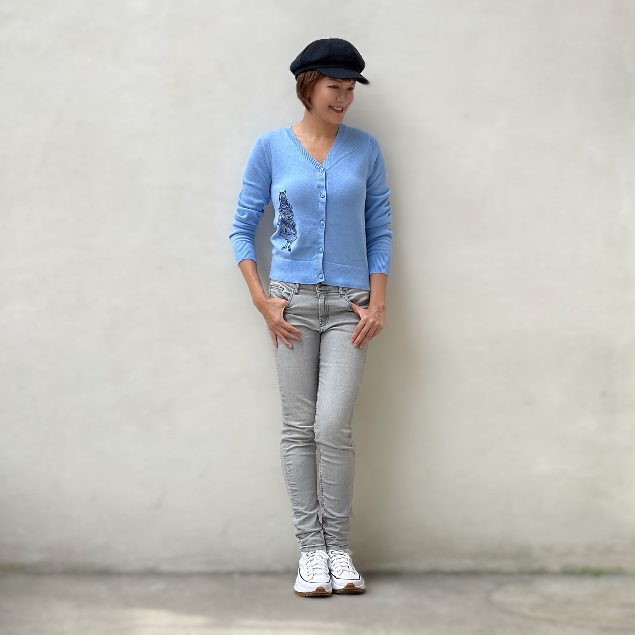 Rabbit Cat Cardigan (100% cotton)