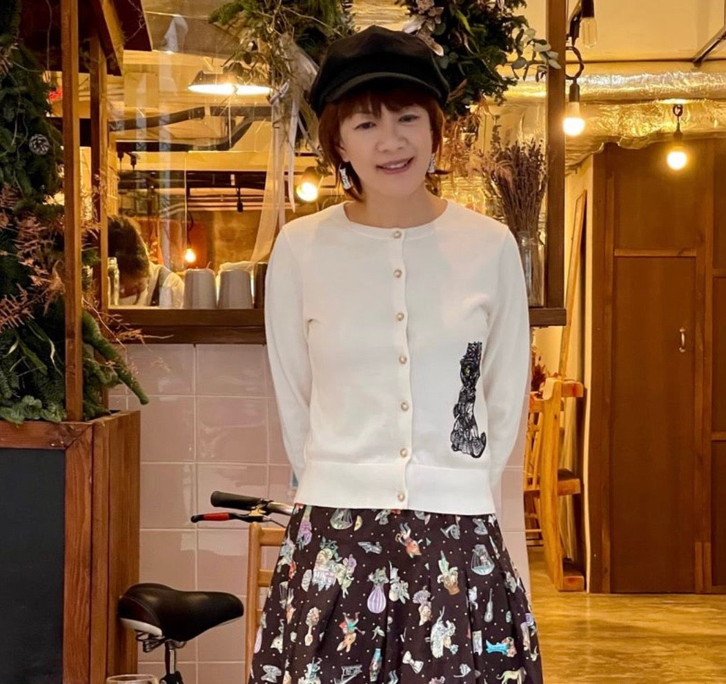 Noble Cat Cardigan (100% cotton)