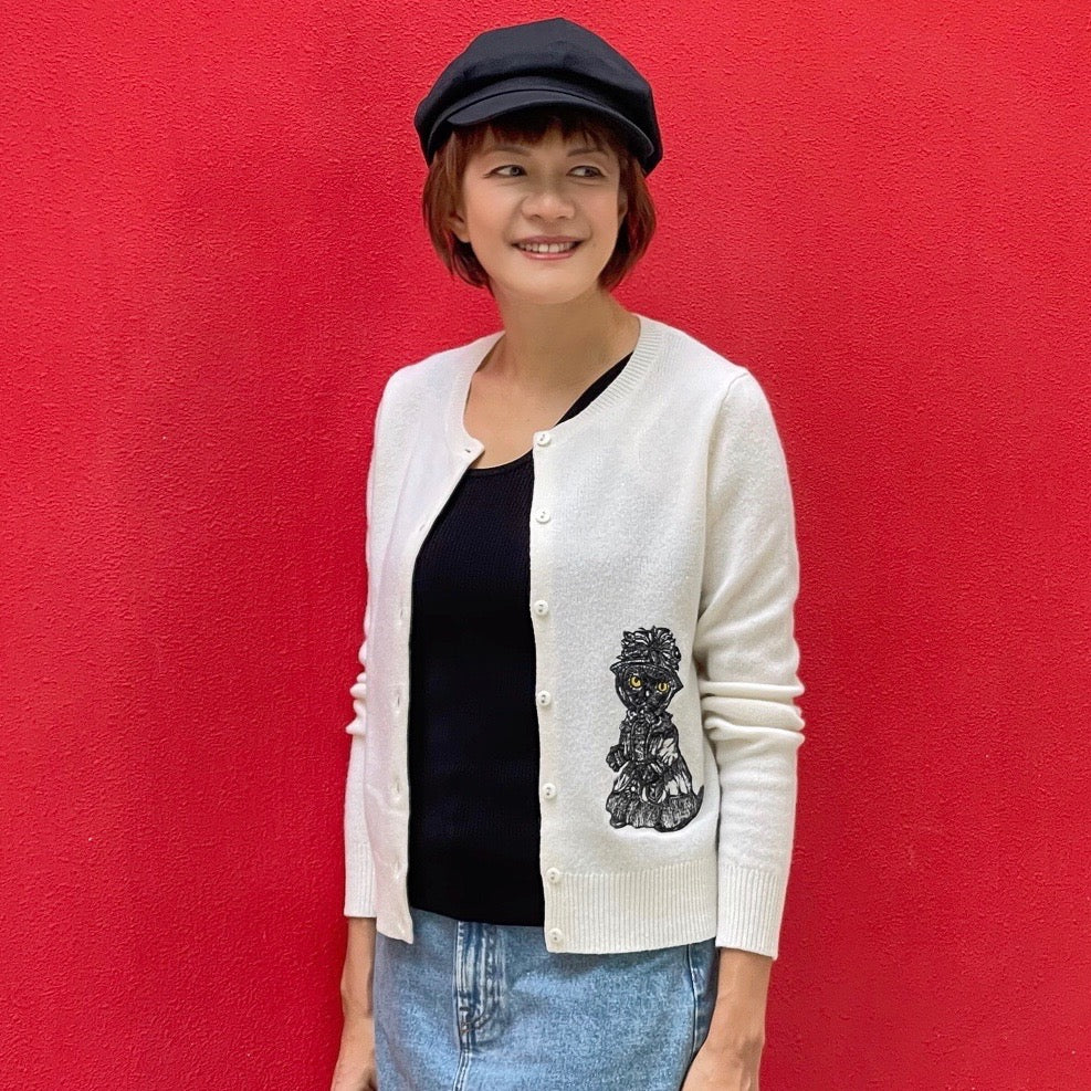 Noble Cat Cardigan (100% cotton)