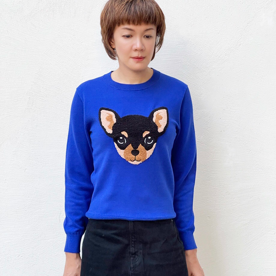 Mocha cotton pullover