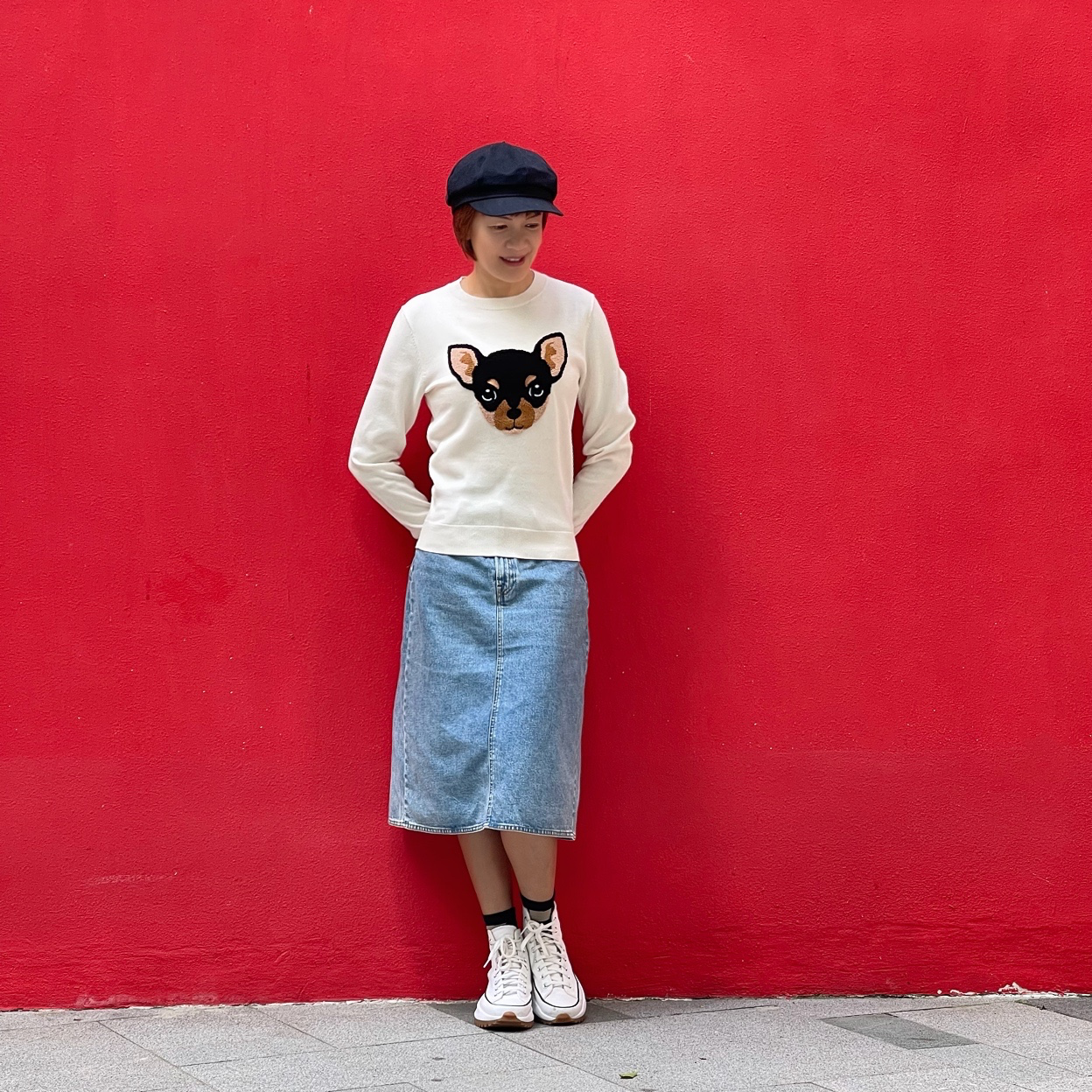 Mocha cotton pullover