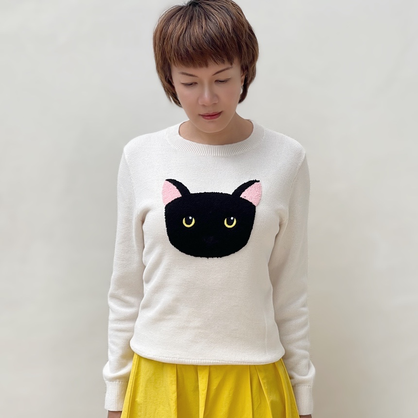 Black Lady cotton pullover