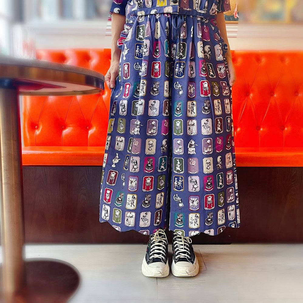 Purple Alice In Wonderland Skirt Pants