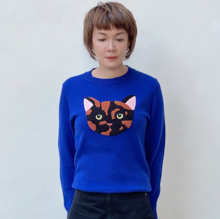 Marble cotton sweater