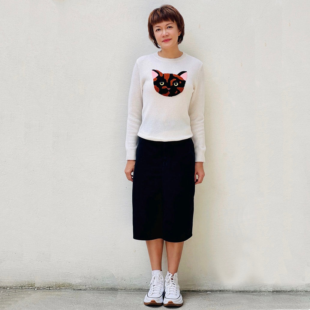 Marble cotton sweater