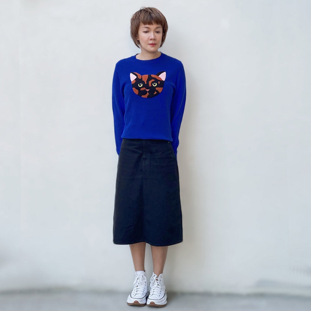 Marble cotton sweater