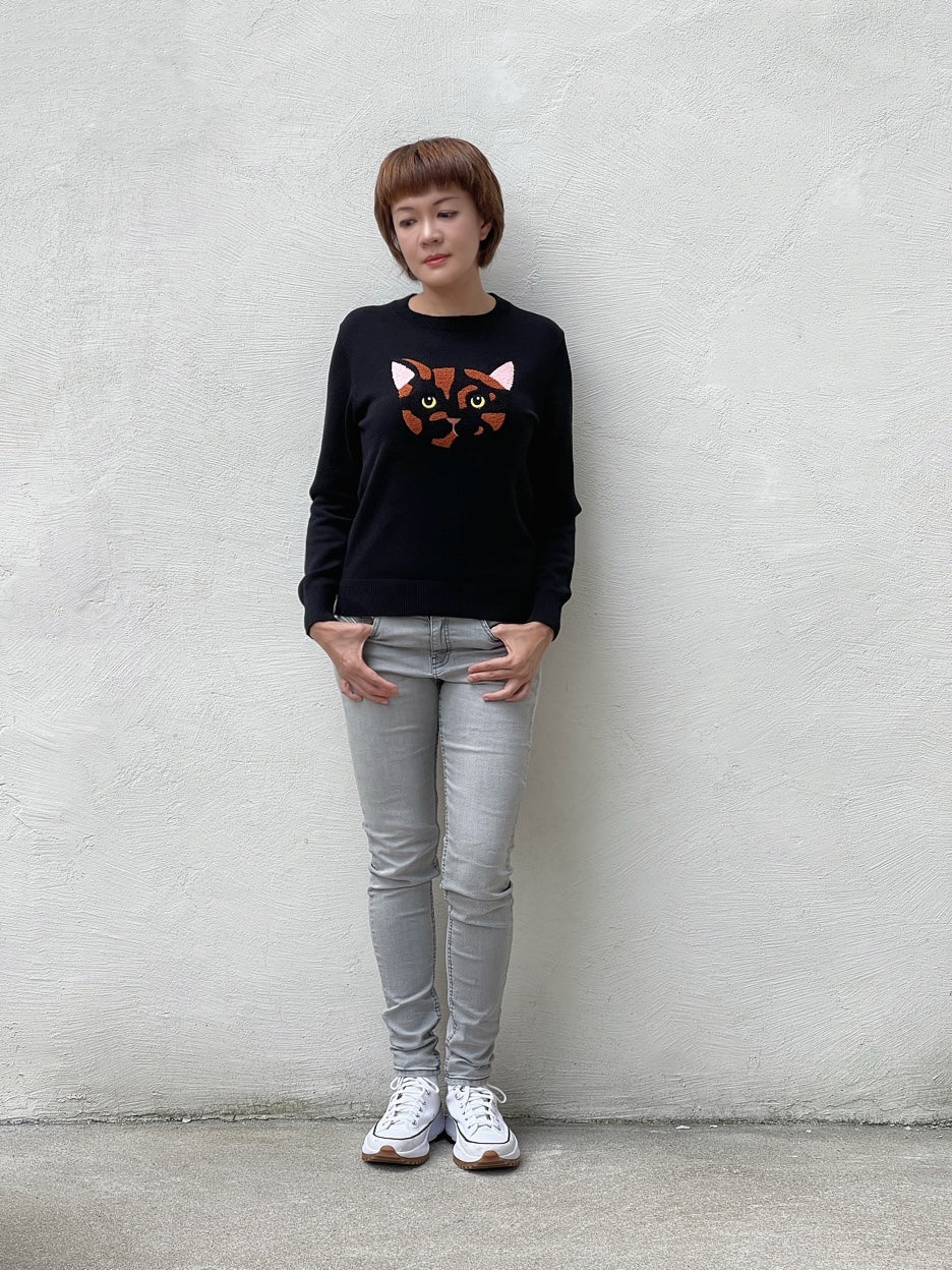 Marble cotton sweater