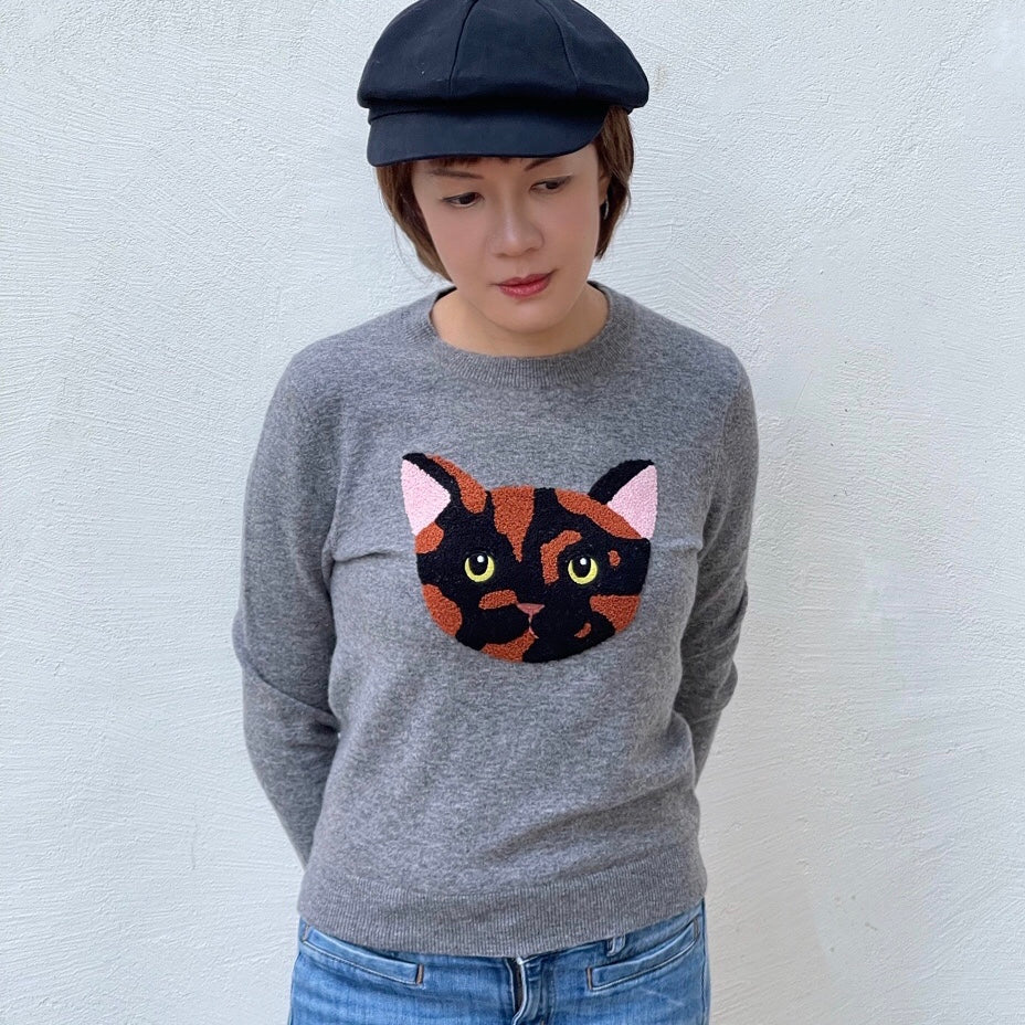 marble wool mix pullover