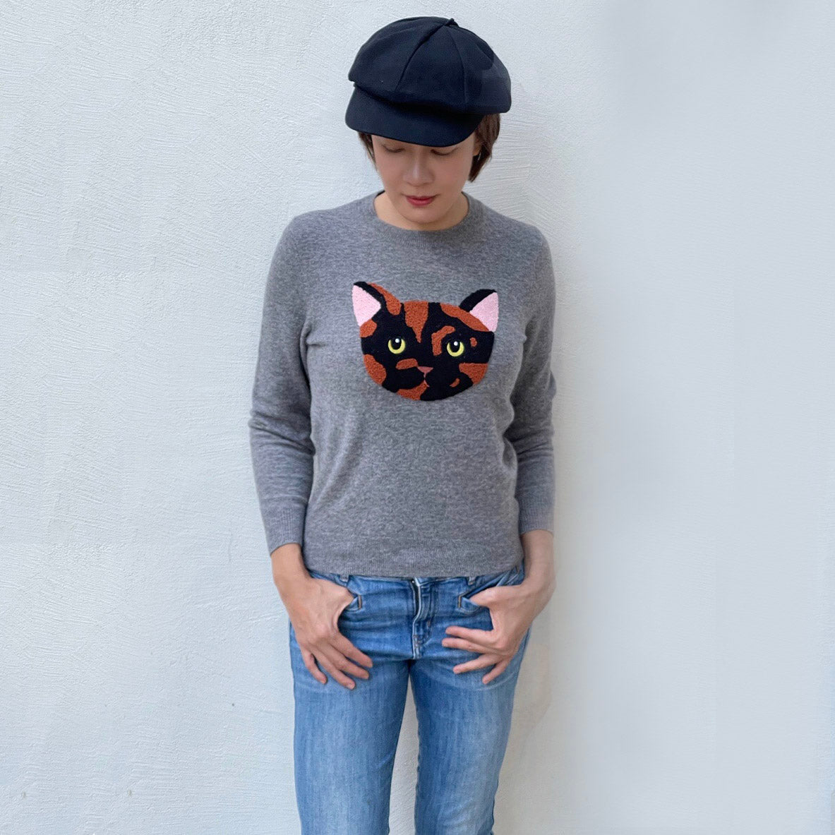marble wool mix pullover