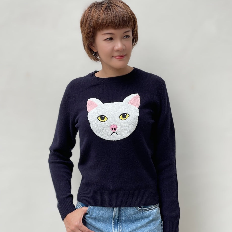 pearl wool sweater