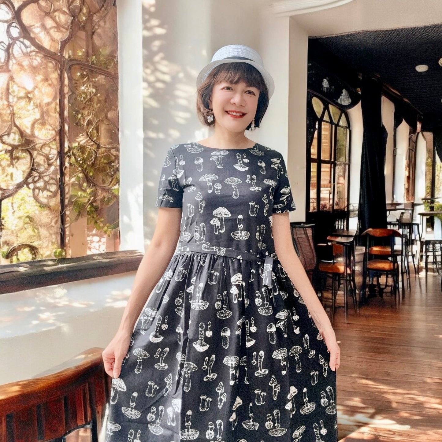 Mushroom pattern one piece