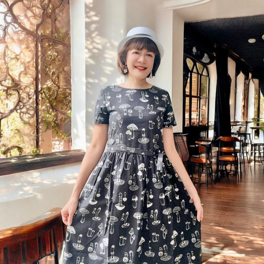 Mushroom pattern one piece