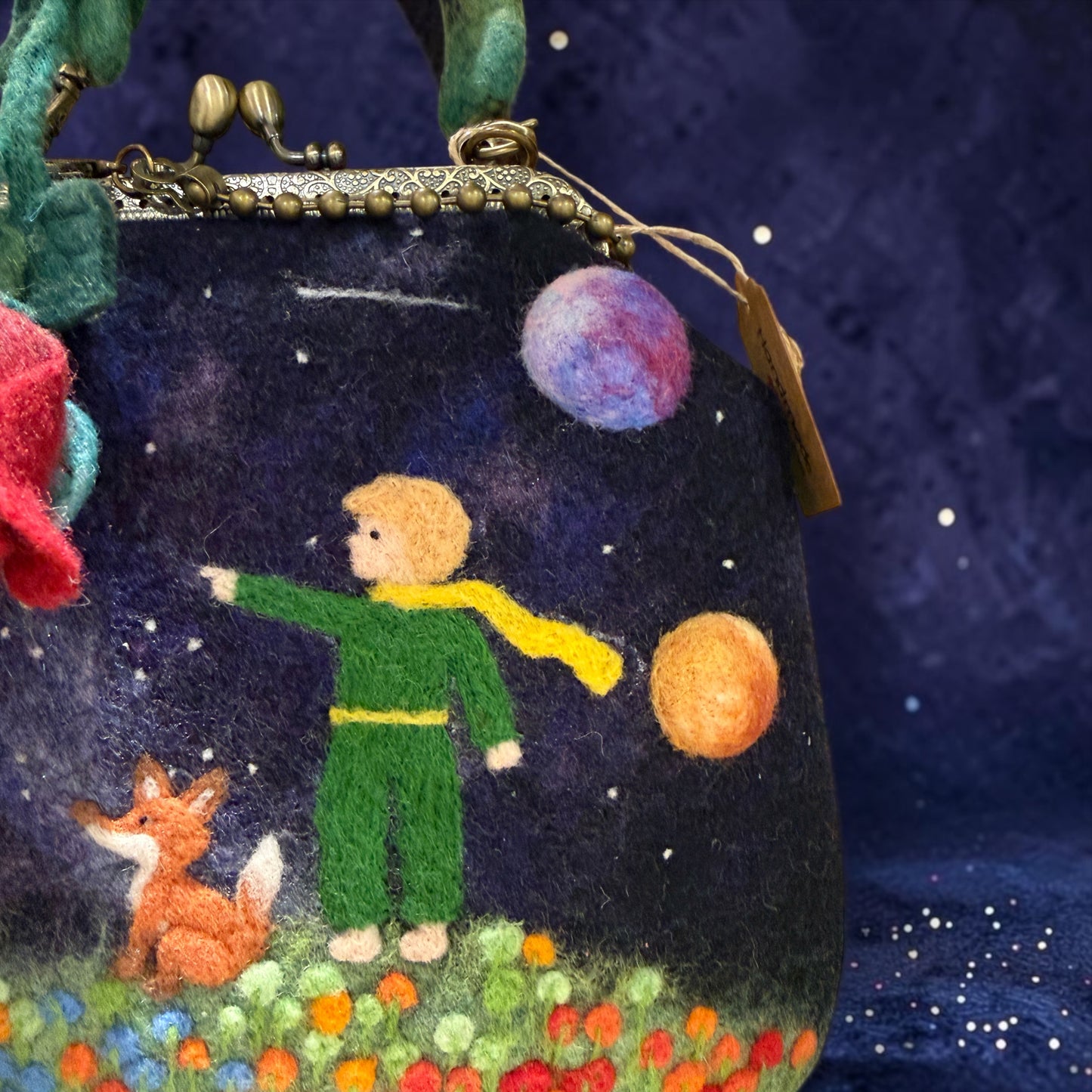 Le little prince handmade felt wool bag