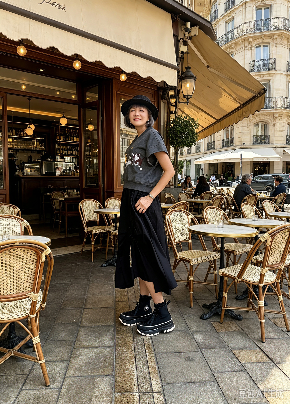 2 way Long/ short sleeves embroidery top