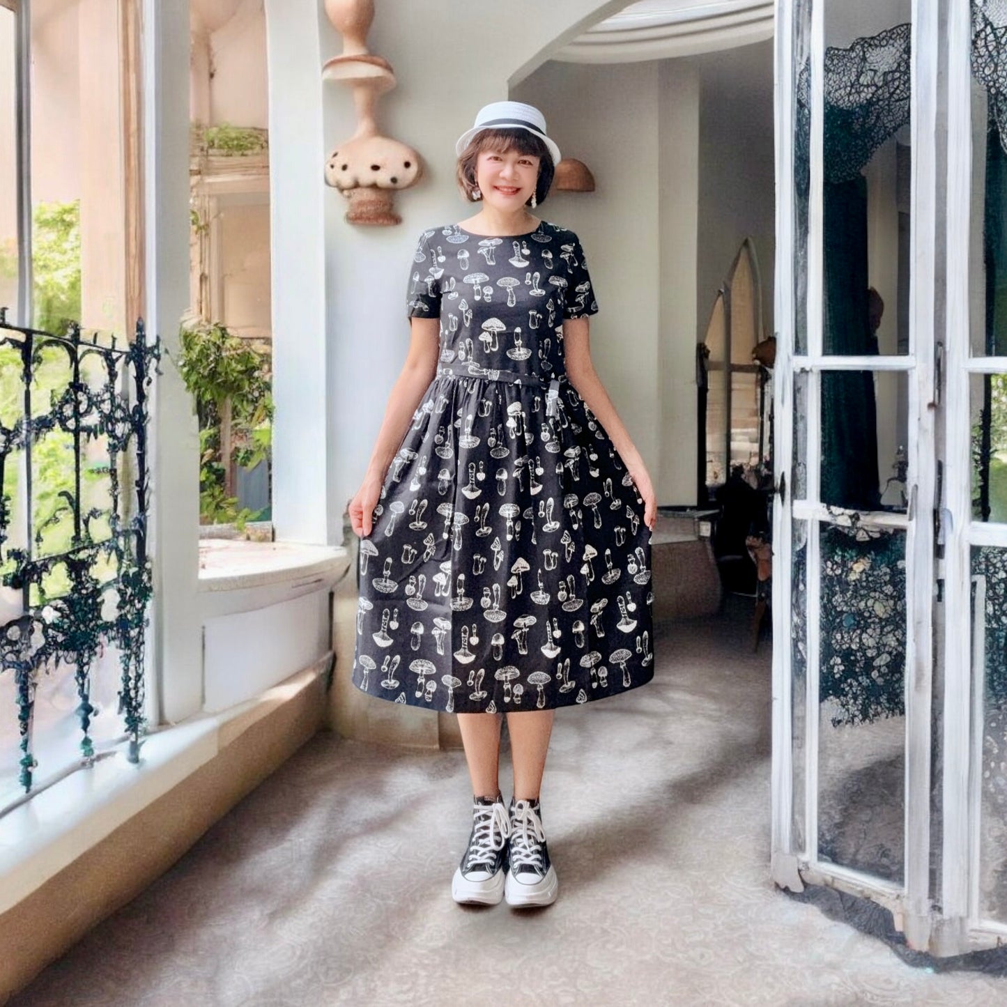 Mushroom pattern one piece