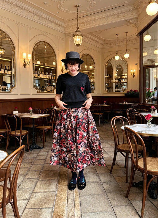 Alice in the wonderland midi skirt