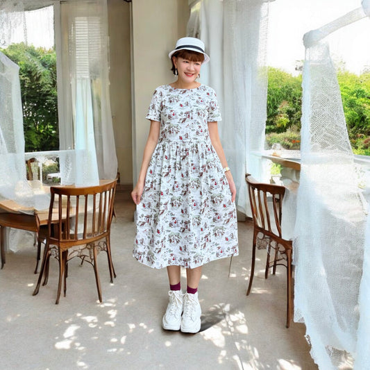 Little red riding hood pattern one piece