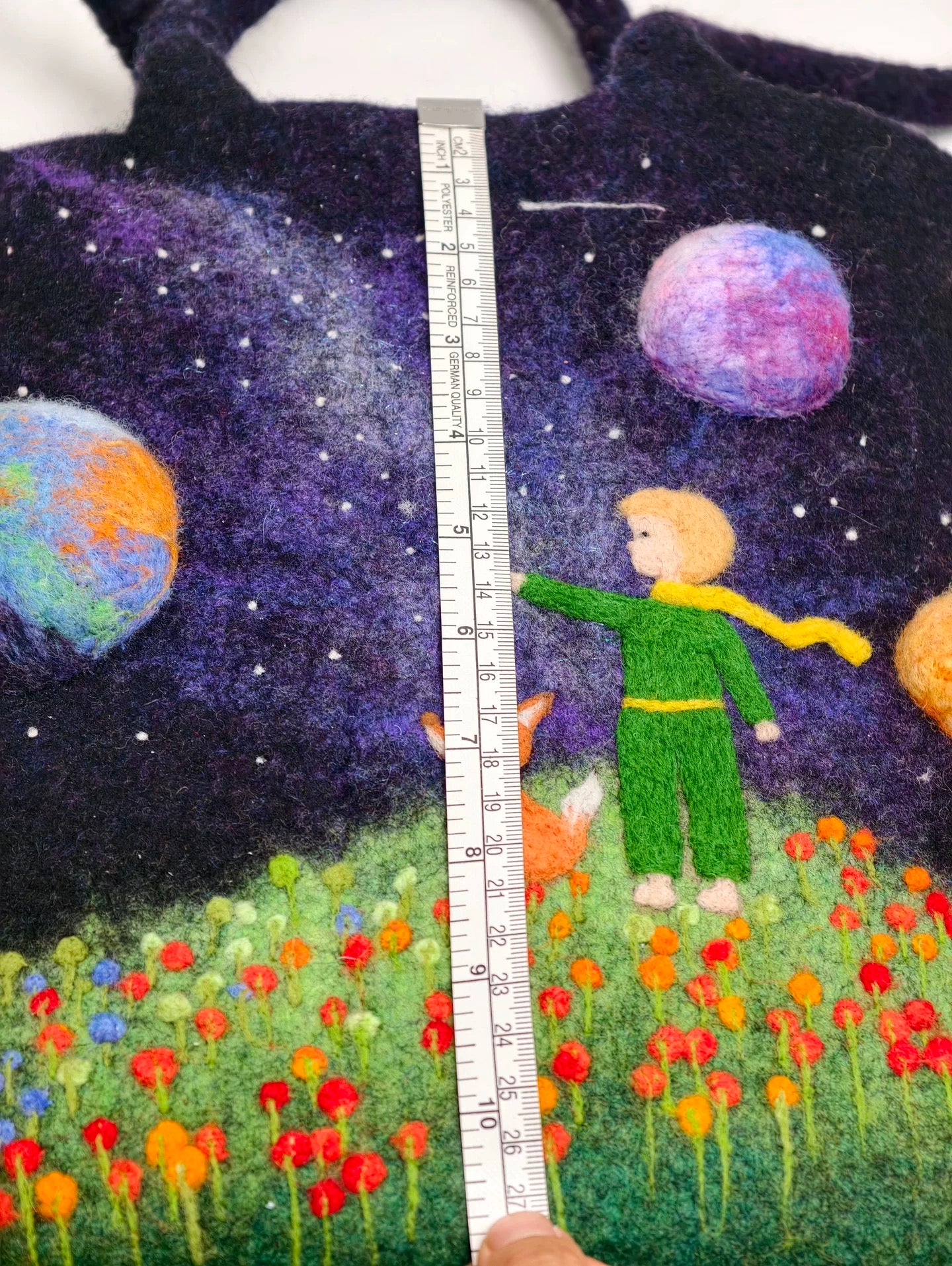 Le little prince handmade felt wool tote bag