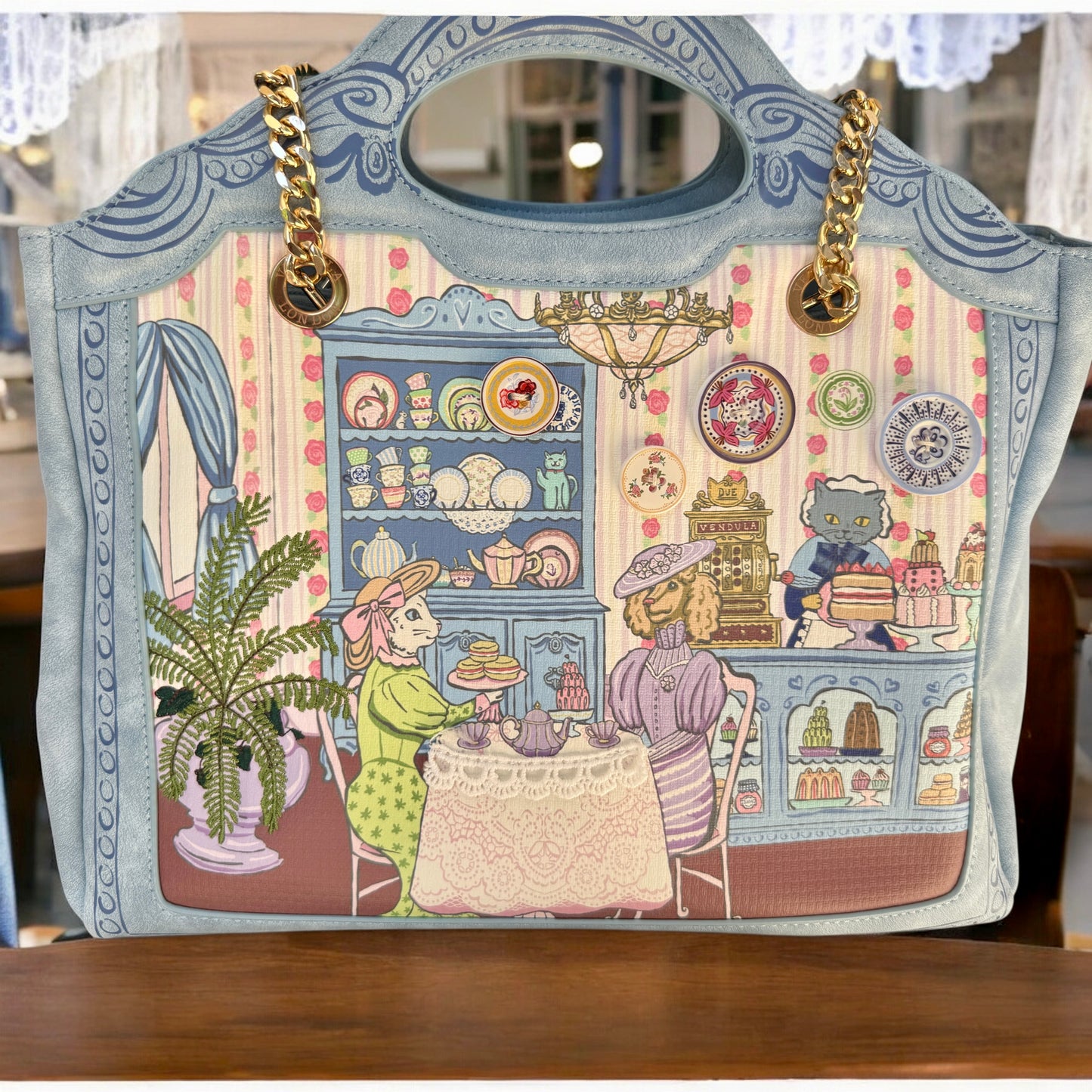 Victorian tea room sienna bag