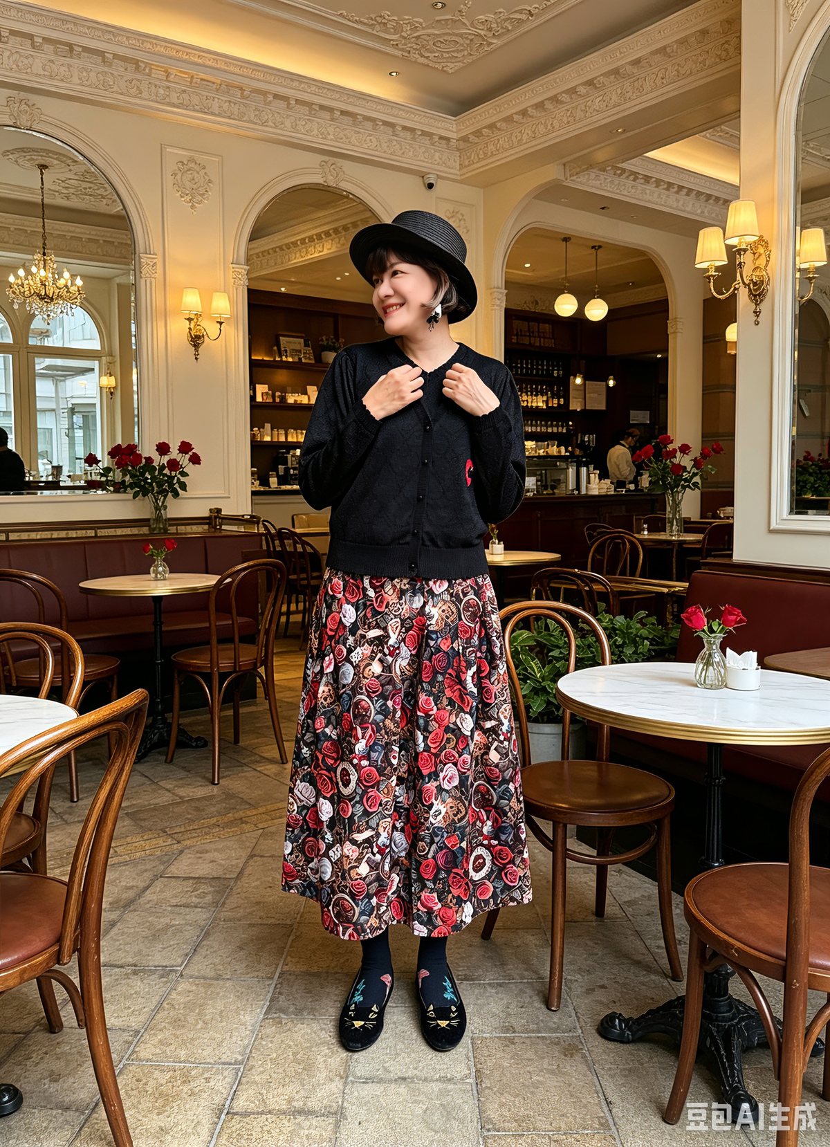 Cotton lurex embroidery cardigan
