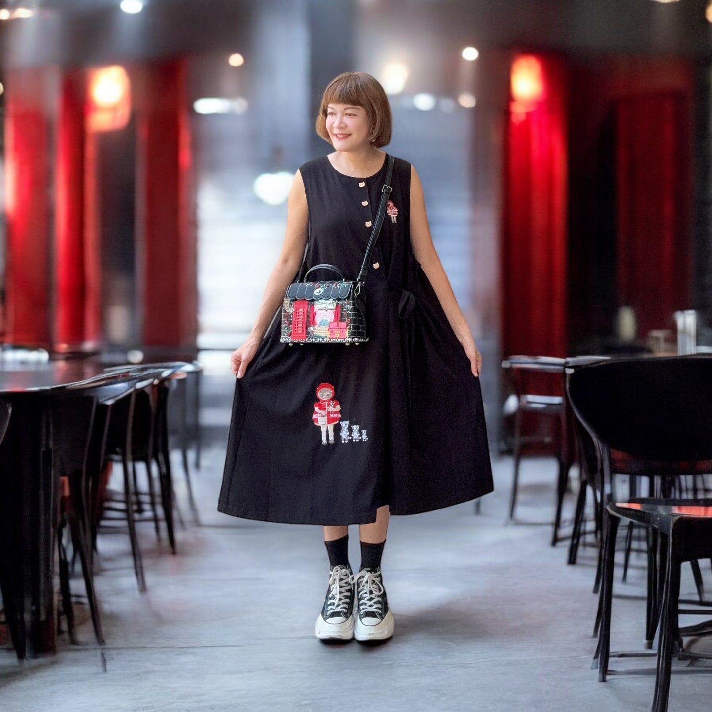 Cat night club mini Grace  bag