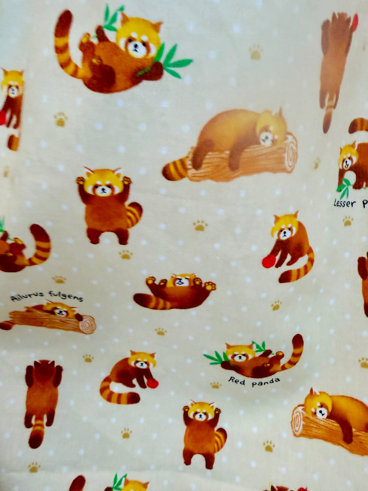Red panda midi skirt