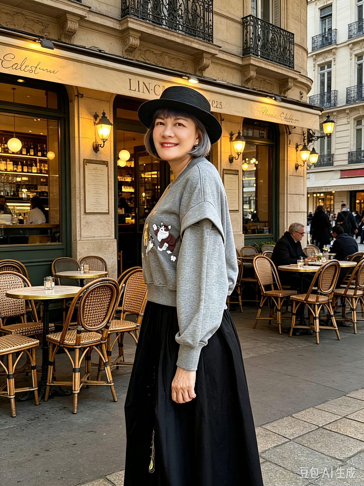 2 way Long/ short sleeves embroidery top