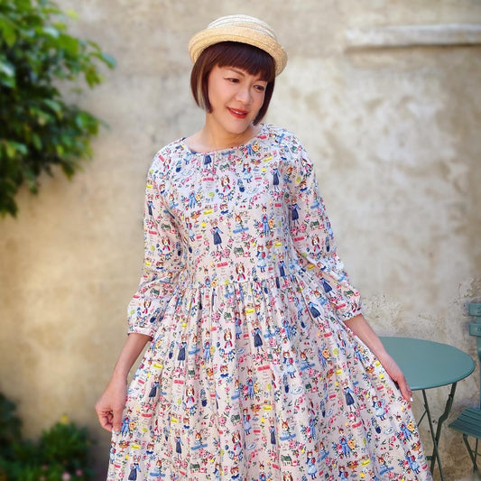 Gardening Cats, Gods And Rabbits Loose Fit Dress