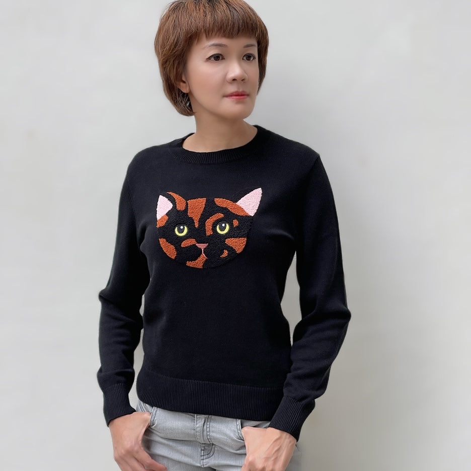 Marble cotton sweater